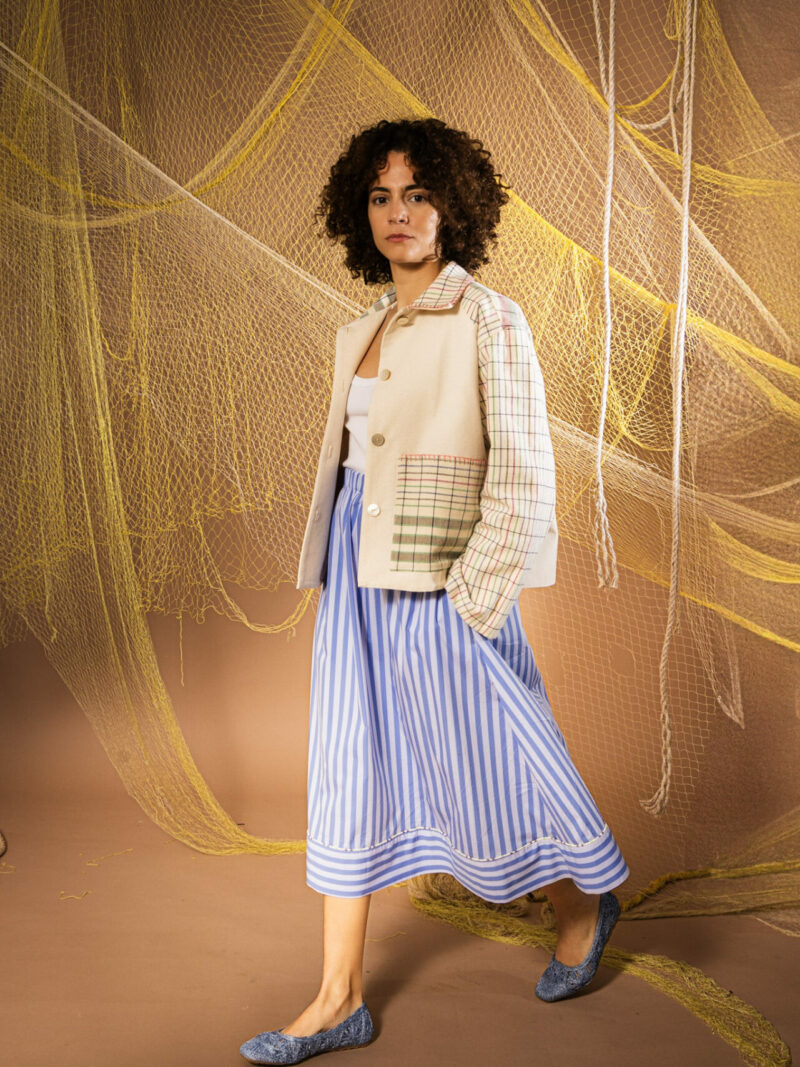 Blue Stripes Skirt