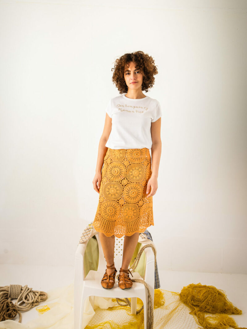 Pomegranate Crochet Skirt