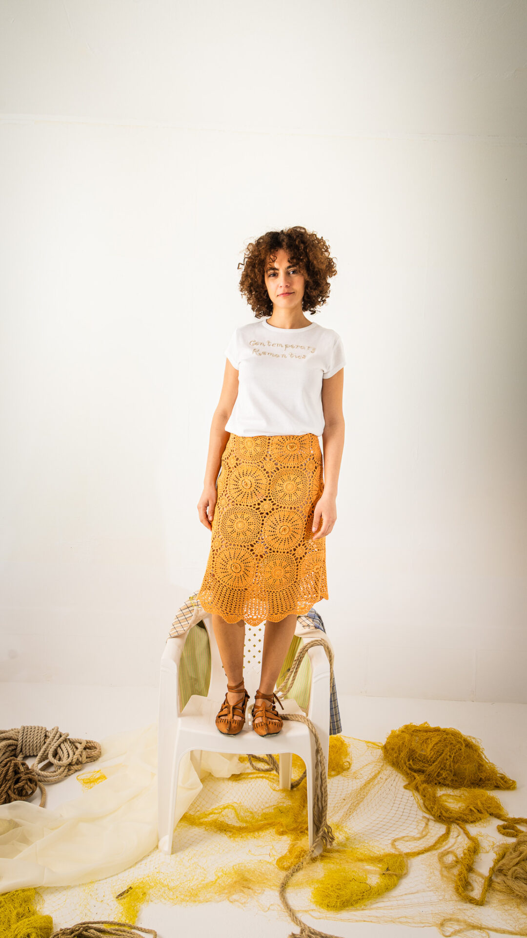 Pomegranate Crochet Skirt