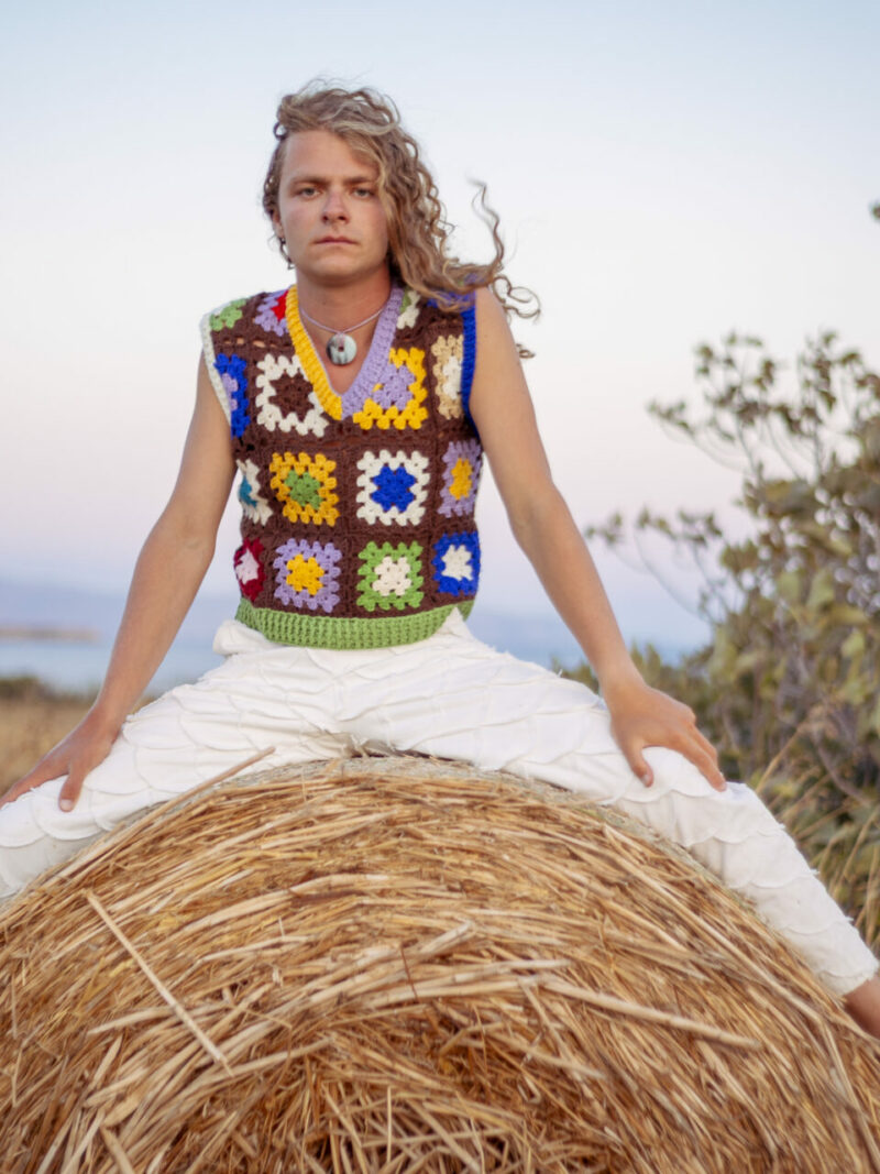 Yiayia's Floral Crochet Vest
