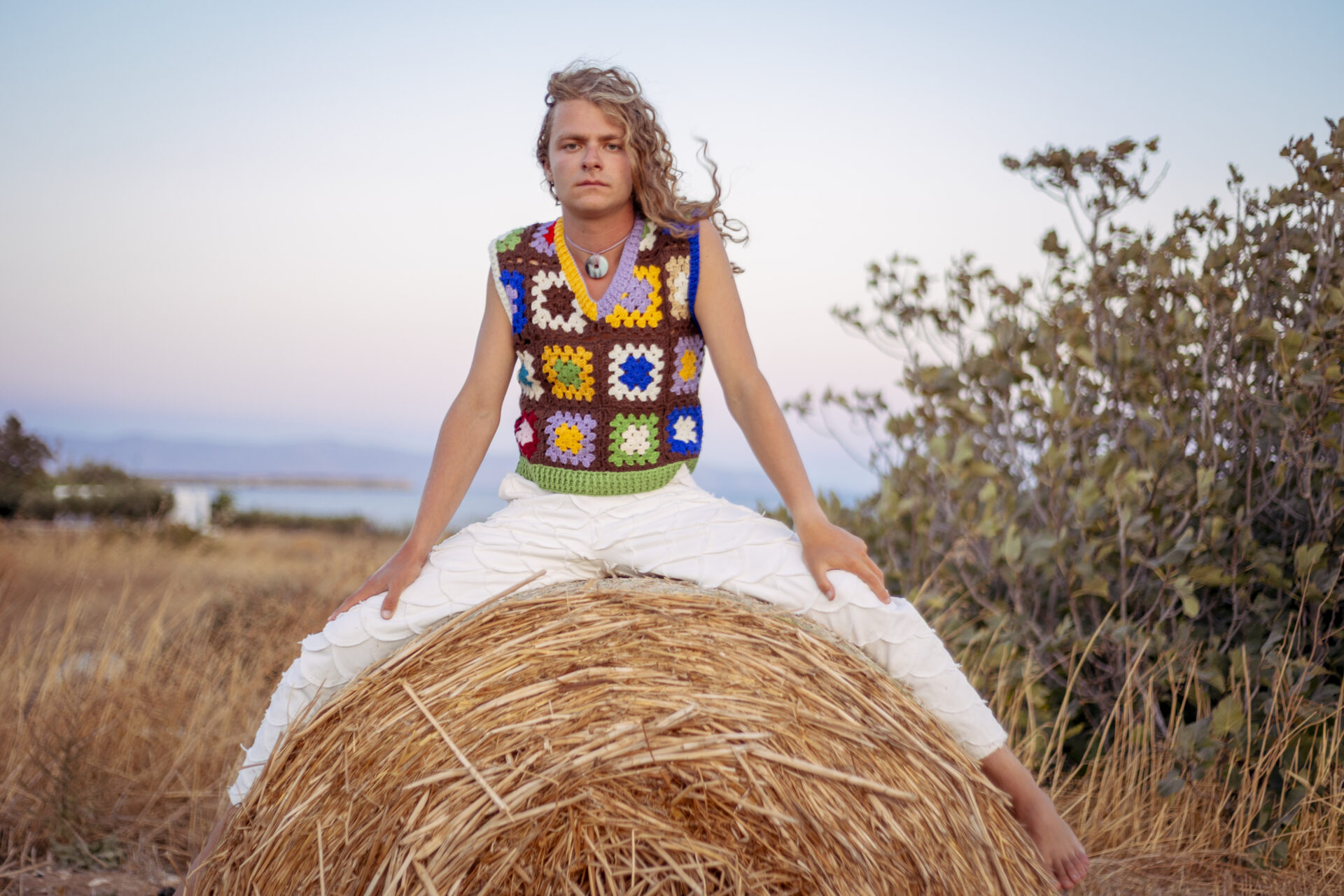 Yiayia's Floral Crochet Vest