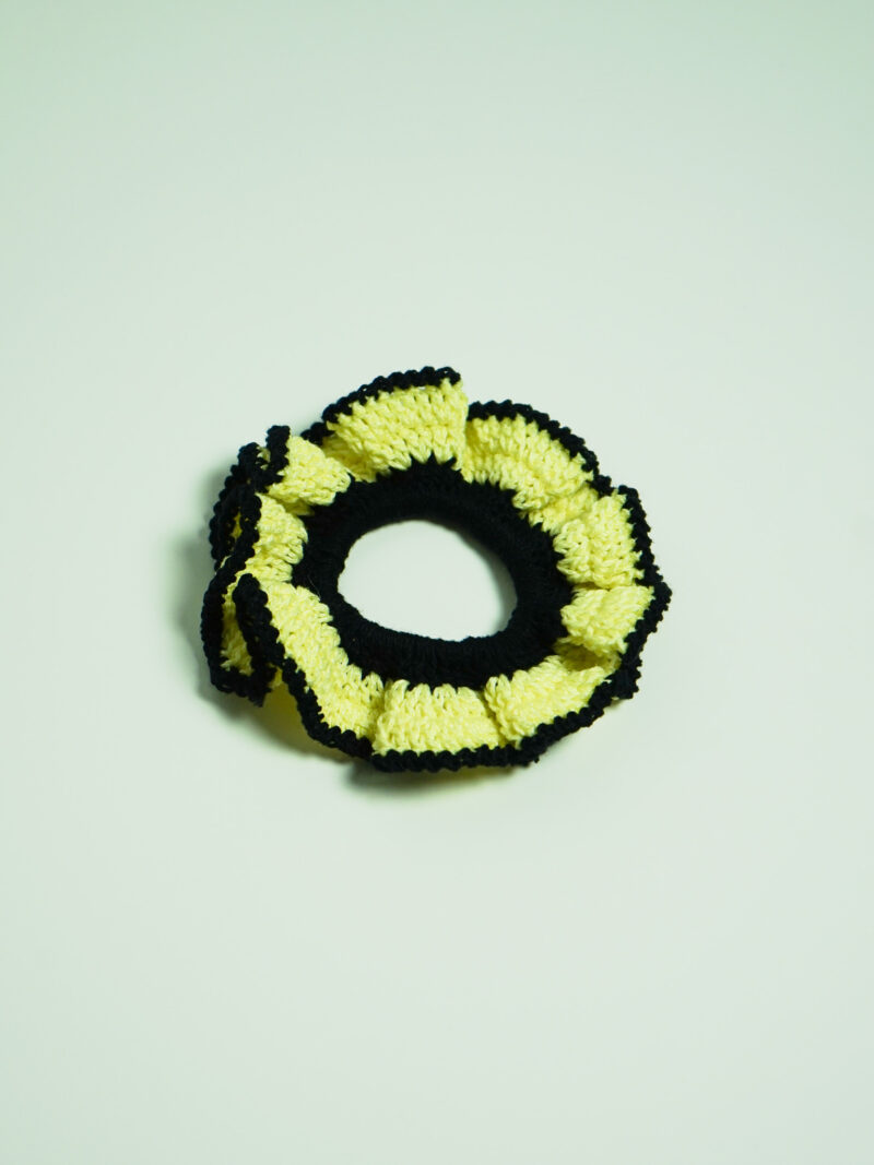 Sunflower Scrunchie Yellow & Black