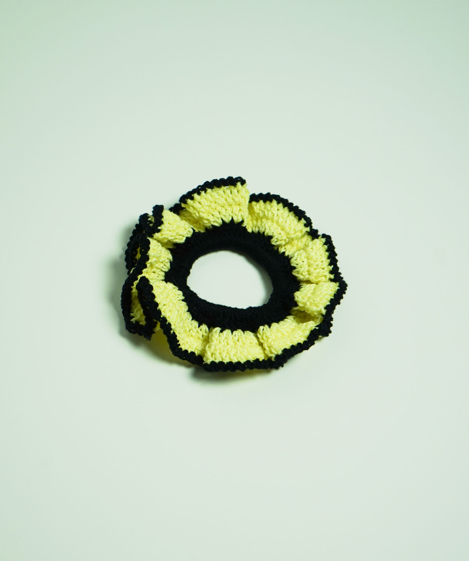 Sunflower Scrunchie Yellow & Black