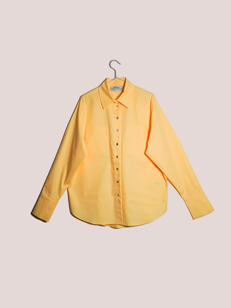 Yellow Butterflies Oversized Shirt