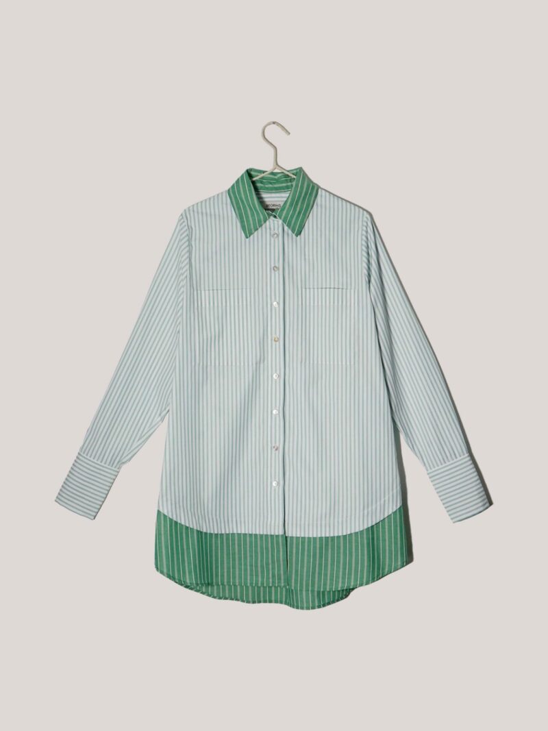 Kythira Striped Shirt Dress