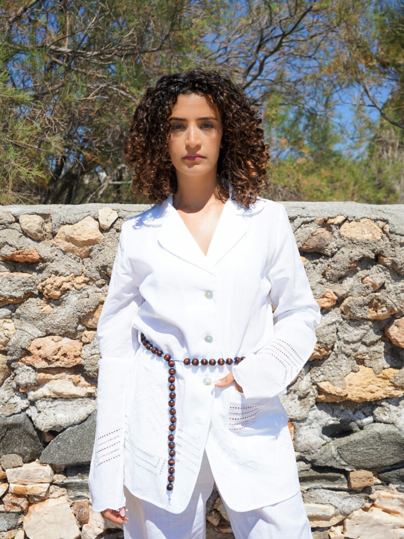 Calliope White Linen Shirt